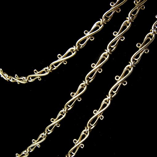 フランス アンティーク 金バリ 立体感あるチェーン②