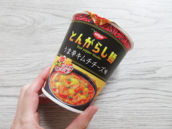 【日清食品】日清のとんがらし麺 うま辛キムチチーズ味_c0152767_08205148.jpg