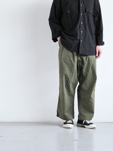 全国送料無料の通販 PANTALON OUTIL CUERS airs』 on putting 『Bumpkins : OLIVE / パンツ