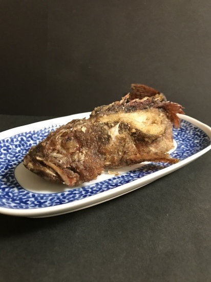 カサゴの唐揚げ 姿揚げ ぼっちオバサン食堂