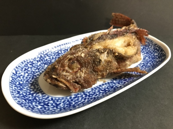 カサゴの唐揚げ 姿揚げ ぼっちオバサン食堂
