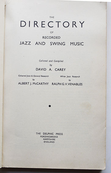 THE JAZZ DIRECTORY OF RECORDED JAZZ & SWING MUSIC 」VOL.1〜6 THE JAZZ DIRECTORY OF RECORDED JAZZ & SWING MUSIC 」VOL.1〜6