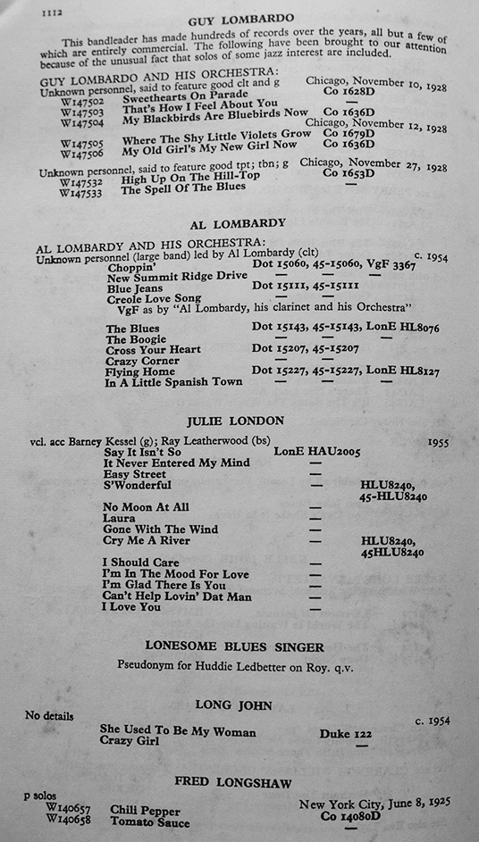 THE JAZZ DIRECTORY OF RECORDED JAZZ & SWING MUSIC 」VOL.1〜6 THE JAZZ DIRECTORY OF RECORDED JAZZ & SWING MUSIC 」VOL.1〜6