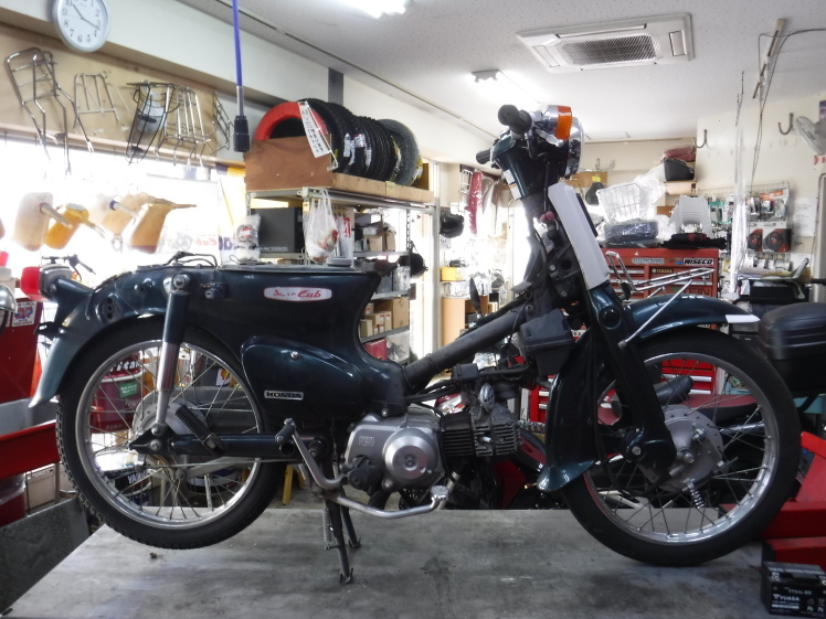 スーパーカブ90DX 最終型緑中古車製作中 : モーターヘッド スーパーカブ90DX 最終型緑中古車製作中 : モーターヘッド