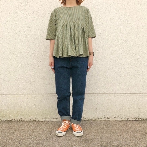 アトリエドゥサボン　たっぷりタックデニム たっぷりタックデニムパンツ（デニムパンツ）｜l'atelier du
