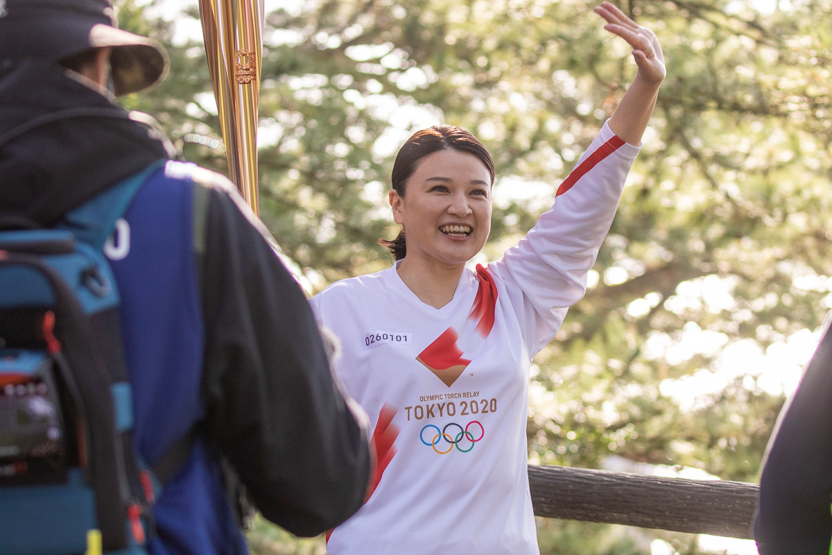 東京2020聖火リレー 高知県【島崎和歌子さん＆三山ひろしさん】その1_a0077663_10052213.jpg