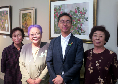 展示会御来場者 久保田崇掛川市長 押花サロン希琳トピックスonline