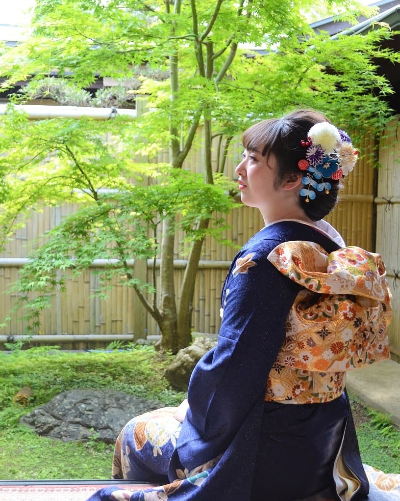 成人式前撮り 日舞の先輩^^_d0230676_14381155.jpg