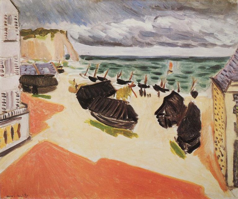 マティス の「エトルタ—海の断崖」 : 一語一絵