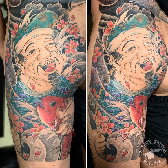 恵比寿＊七福神＊和彫り＊ : 2FACE TATTOO STUDIO JAPAN 千葉県