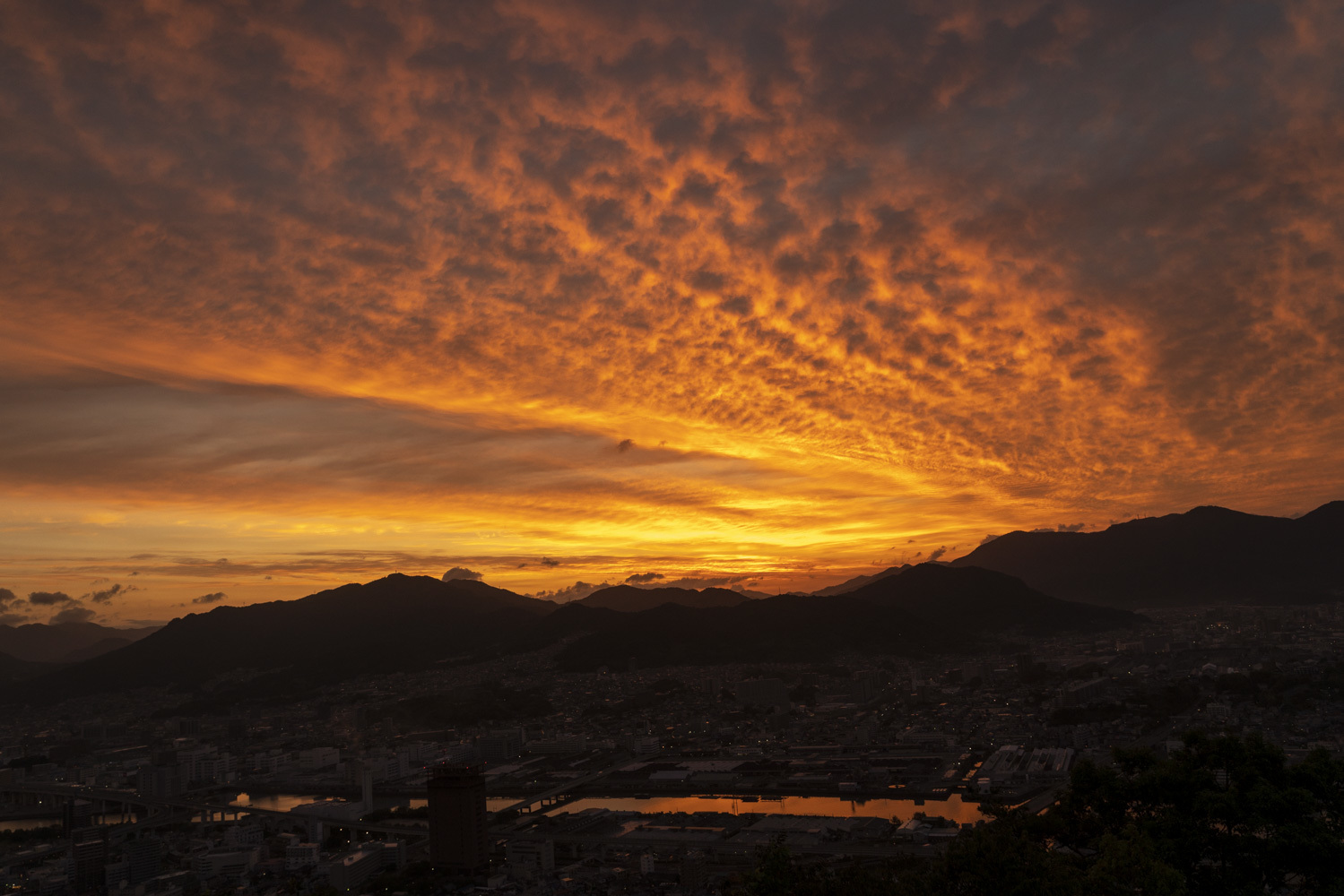 広島県広島市 黄金山からの風景 風じゃ