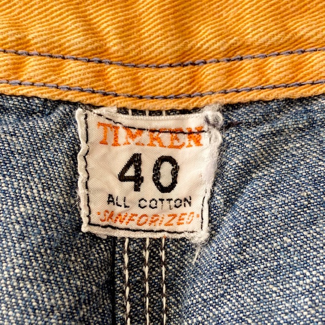 パンツ Timken vintage 60s denim painter pants 1960'S〜 TIMKEN TWO TONE DENIM PAINTER PANTS 32X29/A - ROCK