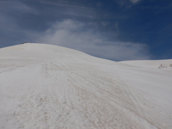 月山・東斜面と大雪城 ～ ２０２１年４月２４日_f0170180_22183611.jpg