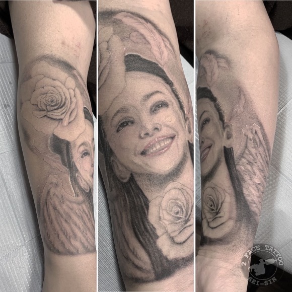 安室奈美恵 ポートレートタトゥー 2face Tattoo Studio Japan 千葉県木更津市 刺青処 聖針