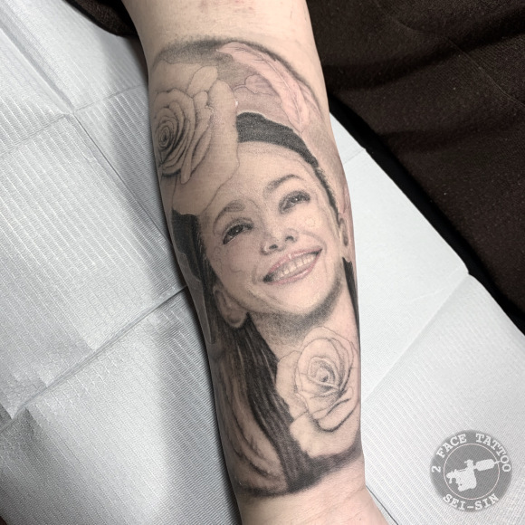安室奈美恵 ポートレートタトゥー 2face Tattoo Studio Japan 千葉県木更津市 刺青処 聖針