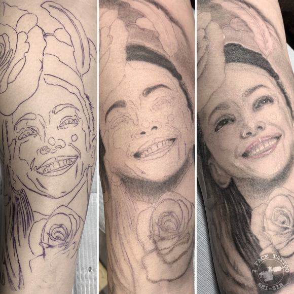 安室奈美恵 ポートレートタトゥー 2face Tattoo Studio Japan 千葉県木更津市 刺青処 聖針 安室奈美恵 ポートレートタトゥー 2face Tattoo Studio Japan 千葉県木更津市 刺青処 聖針