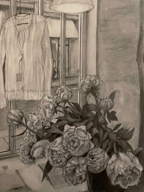 デッサン パリ 洋服店で Menu E