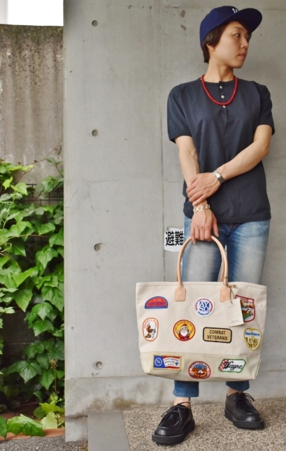 Vintage Patch DAY TOTE　　H/LEATHER_d0152280_07044133.jpg