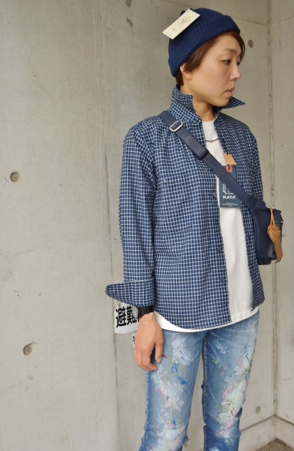 Kato Indigo CHECK SHIRTS 再★★_d0152280_10073014.jpg