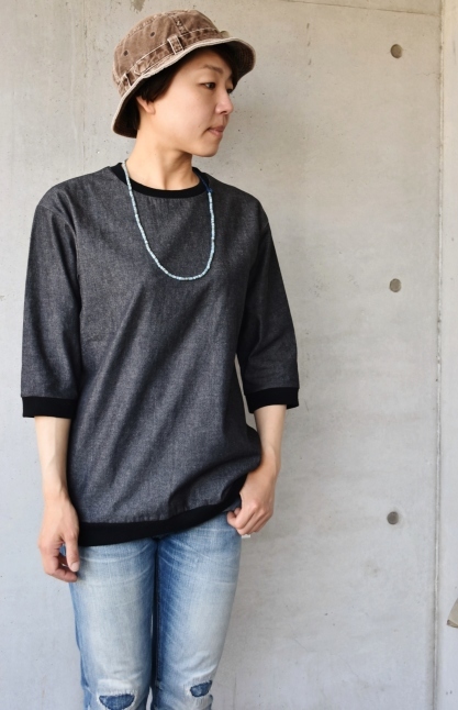 再別注★★ SpinnerBait BLACK DENIM 3/4 RIB TEE_d0152280_17145716.jpg