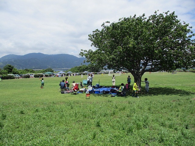 久しぶりの晴れの日曜日　スポーツを楽しむ人で賑わった富士川緑地公園と富士川キウイ球場_f0141310_07163773.jpg