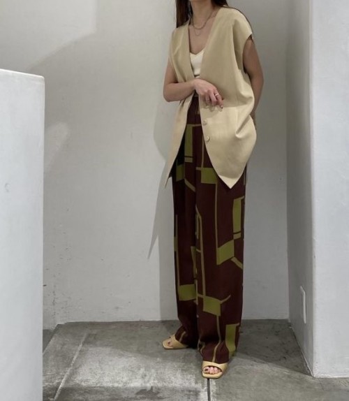 TODAYFUL トゥデイフル TODAYFUL /Collarless Twill Vest : dimanche ...