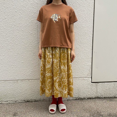 l'atelier du savon〛海のともだちワッペン刺繍Tシャツ : l