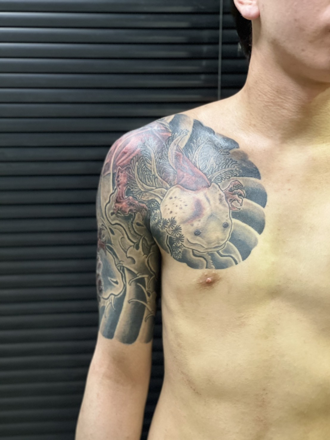 ウーパールーパー 和彫り 額彫り Yazooo Booth