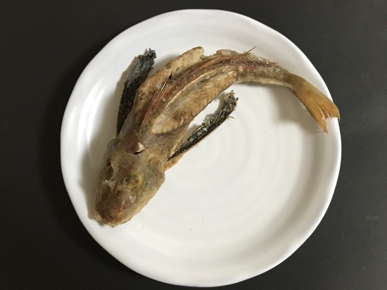 ほうぼうの唐揚げ 姿揚げ ぼっちオバサン食堂