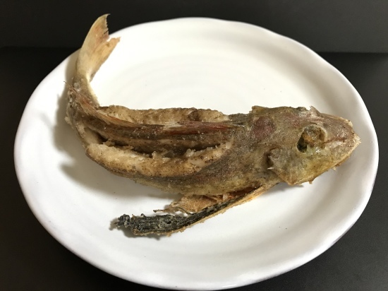 ほうぼうの唐揚げ 姿揚げ ぼっちオバサン食堂