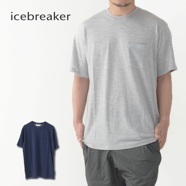 ICE BREAKER [アイスブレーカー]   M 150 SS POCKET CREWE [IT22171] メリノウール_f0051306_13125596.jpg