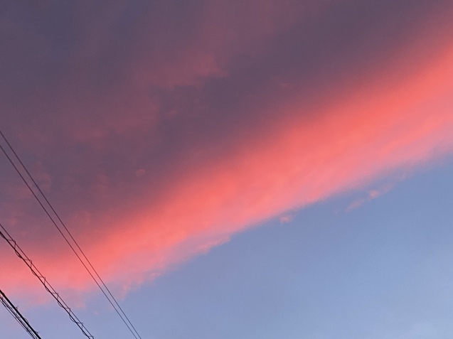 恐怖を感じた赤い雲 魔女の気持ち