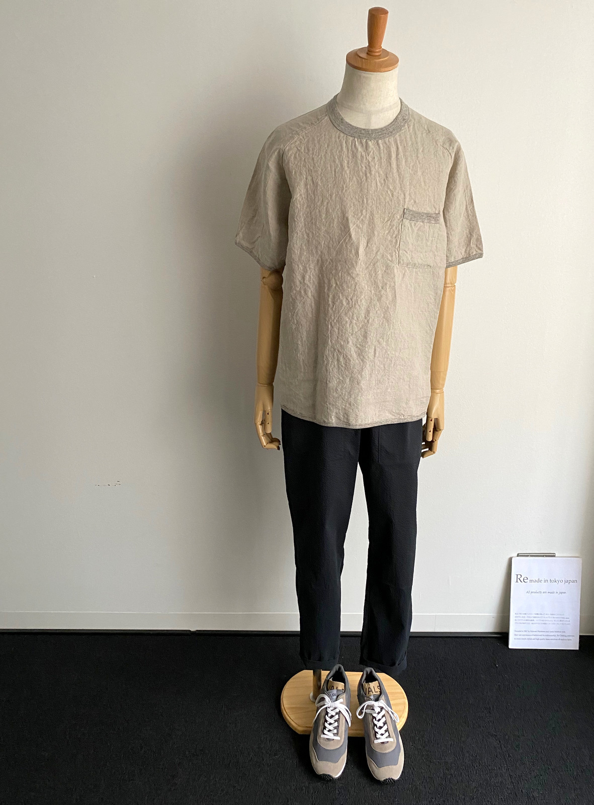 French Linen T-shirt : 【Re made in tokyo japan】NEW ITEM INFO