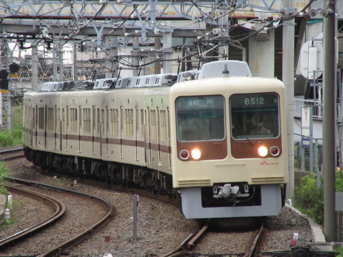 ああ習志野狸!新京成8000形8512Fが2ヶ月振りと思わ ああ習志野狸!新京成8000形8512Fが2ヶ月振りと思わ