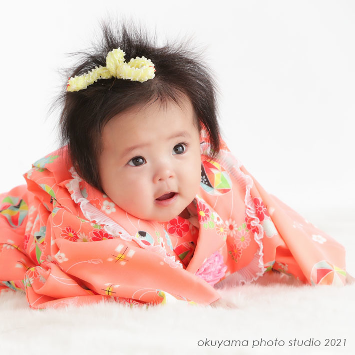 着物姿のつむぎちゃん 写真のオクヤマ フォトギャラリー