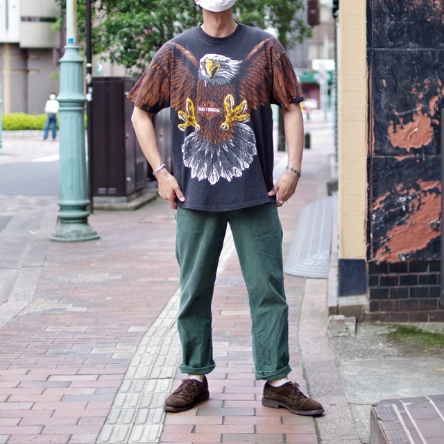 1990s Harley Davidson Big Eagle T-Shirt / ヴィンテージ 1990s Harley Davidson Big Eagle T-Shirt / ヴィンテージ