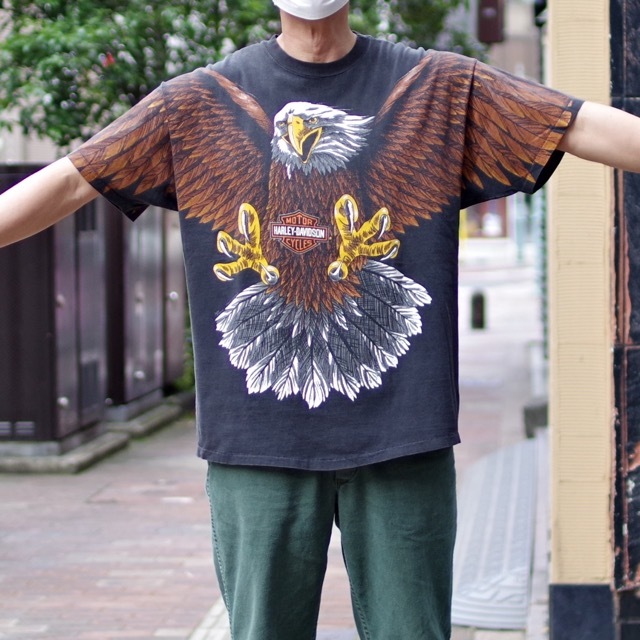 1990s Harley Davidson Big Eagle T-Shirt / ヴィンテージ 1990s Harley Davidson Big Eagle T-Shirt / ヴィンテージ