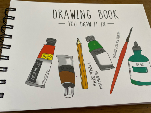 ダイソーでb6サイズのスケッチブックを買ってみた Qpの思い立ったら吉日 絵手紙 消しゴムはんこ 小物作り