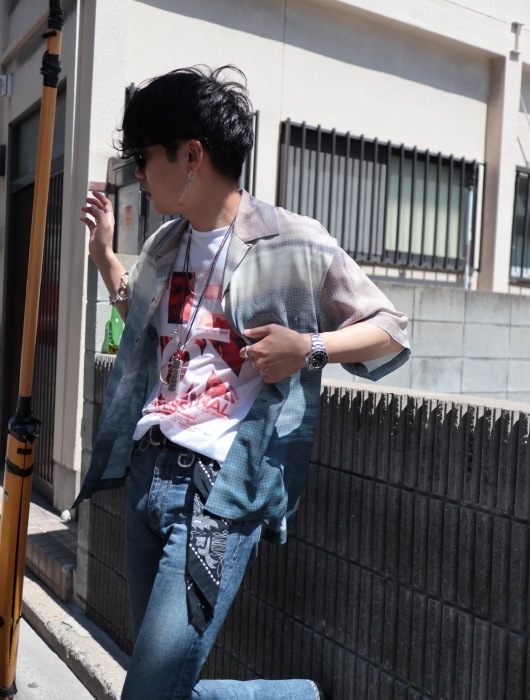 Name. - OCEAN PRINTED OPEN COLLAR HS SHIRT : BIRTH DAY