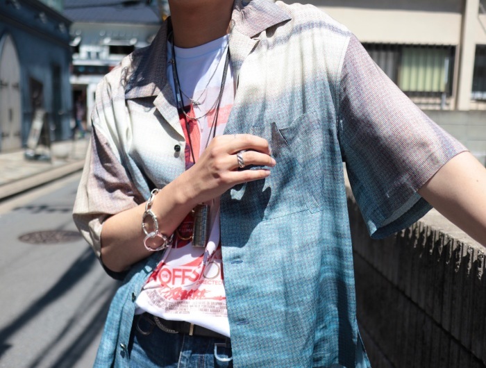 Name. - OCEAN PRINTED OPEN COLLAR HS SHIRT : BIRTH DAY