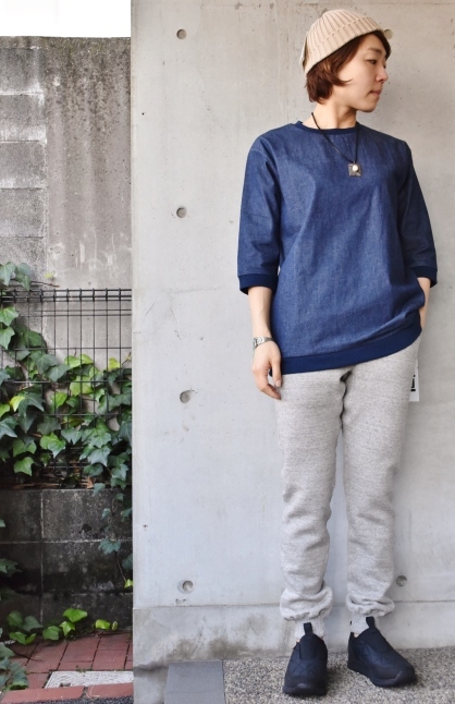 再別注★★　　SpinnerBait　　Indigo DENIM 3/4 RIB TEE_d0152280_03471383.jpg