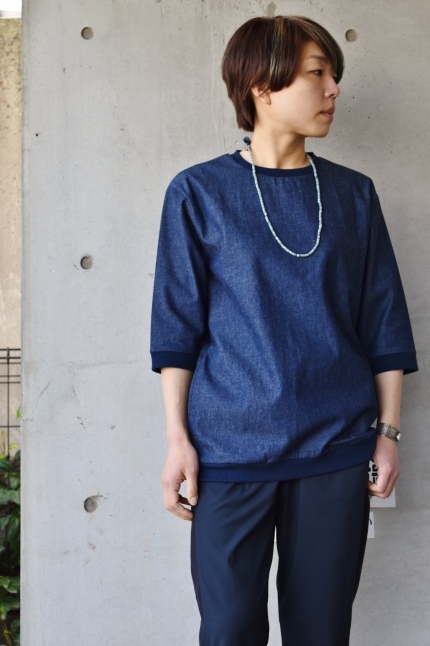 再別注★★ SpinnerBait Indigo DENIM 3/4 RIB TEE_d0152280_03481296.jpg