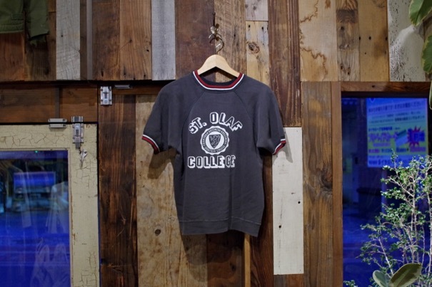 1950-60s S/S College Sweat Shirt / 60年代 カレッジ 半袖 1950-60s S/S College Sweat Shirt / 60年代 カレッジ 半袖