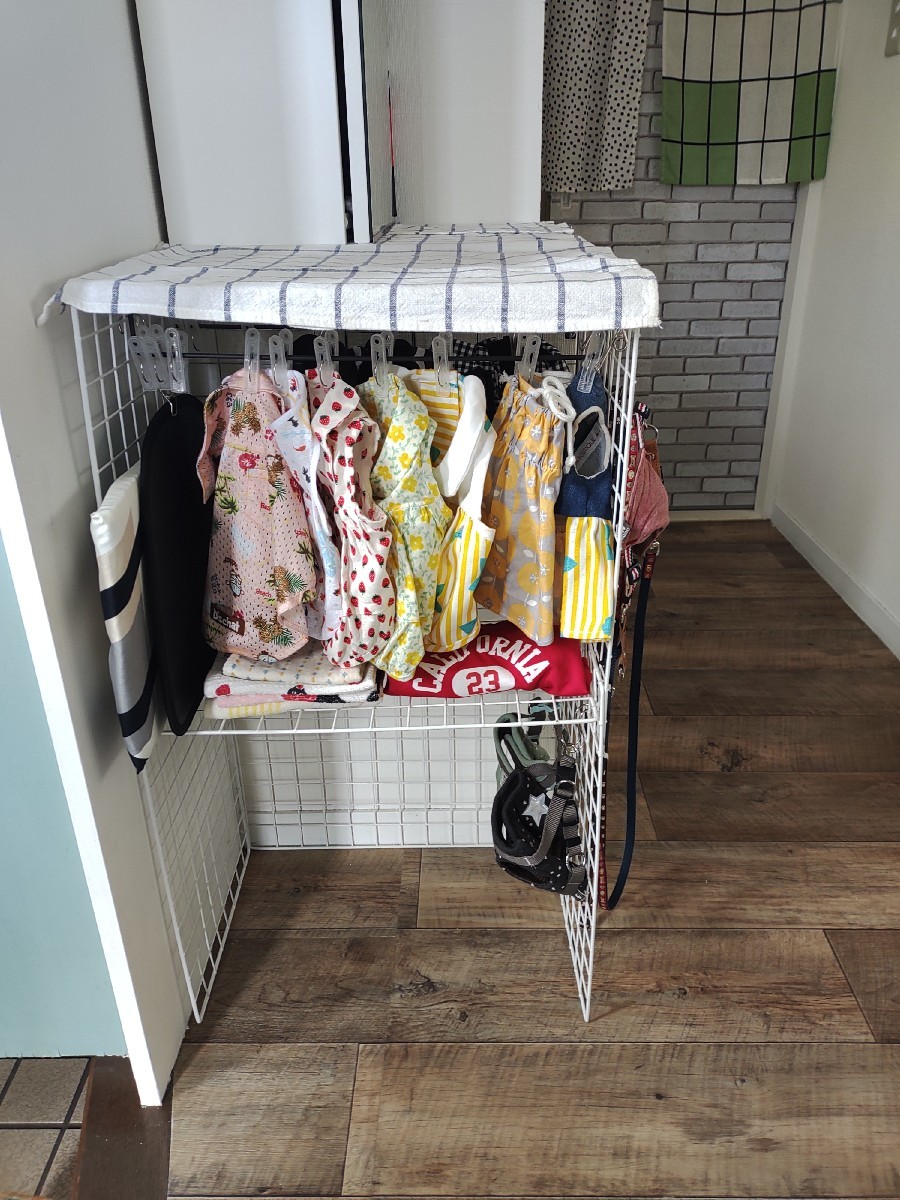 犬服のクローゼットを手作り いろんなところに出没中