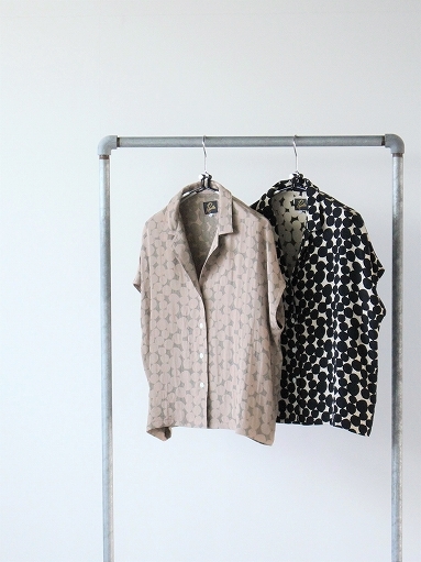 【Needles】 French Sleeve Blouse Needles / French Sleeve Blouse - PE/CU/N/C/R Chiffon Stripe