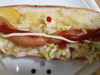 昭和風キャベツのホットドッグ 美味しい が好き
