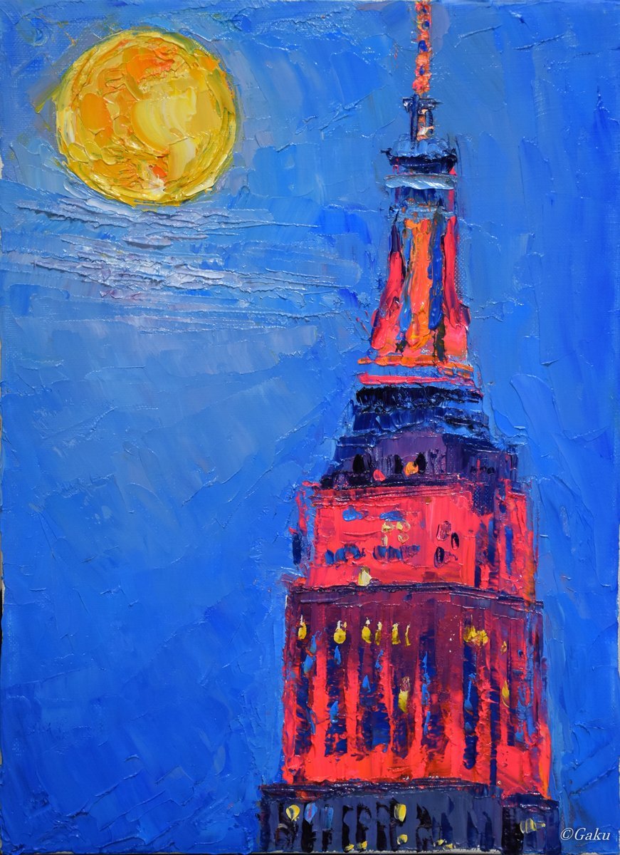 Oil Painting Time-Lapse Vol.1 \"Super Pink Moon 2020”_a0274805_00375902.jpg