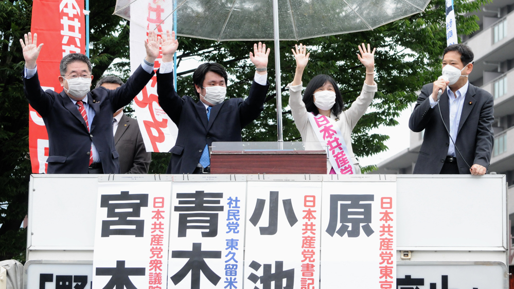 共産党街頭演説 原のり子の訴え(上)_b0190576_00413309.jpg