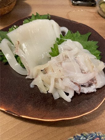 豚と新ショウガのさっぱり鍋とだるまイカの刺身 我楽多工場分室 2