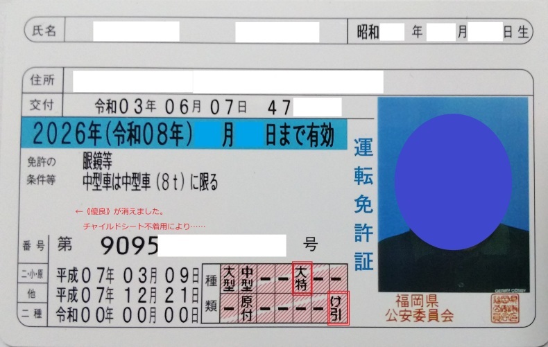 【資格取得】自動車運転免許証（けん引・大特） スローな生き方をしよう